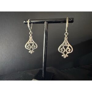 Silver PREMIER DESIGNS HOLLY Scroll Dangle Drop EARRINGS